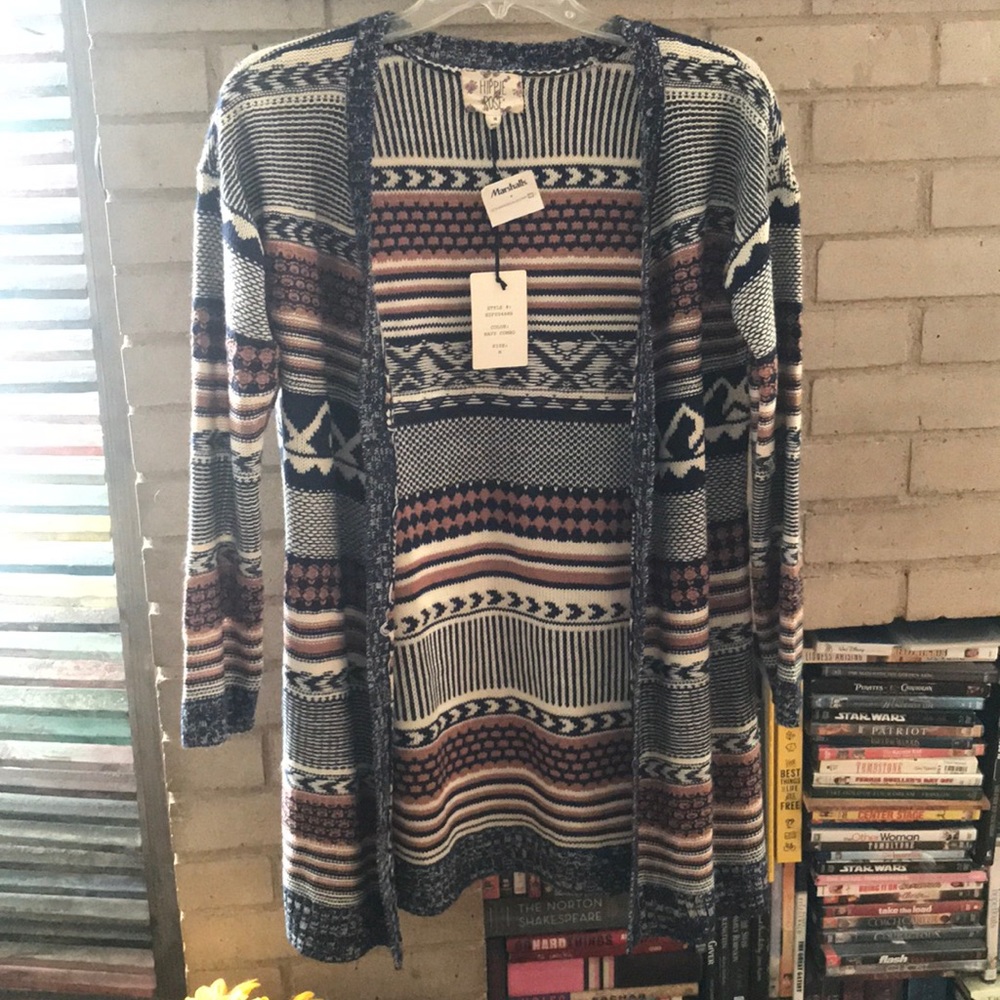 NWT Hippie Rose Boho Cardigan